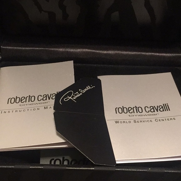 NWOT Real Diamond Roberto Cavalli Red Leather W - Picture 6 of 8